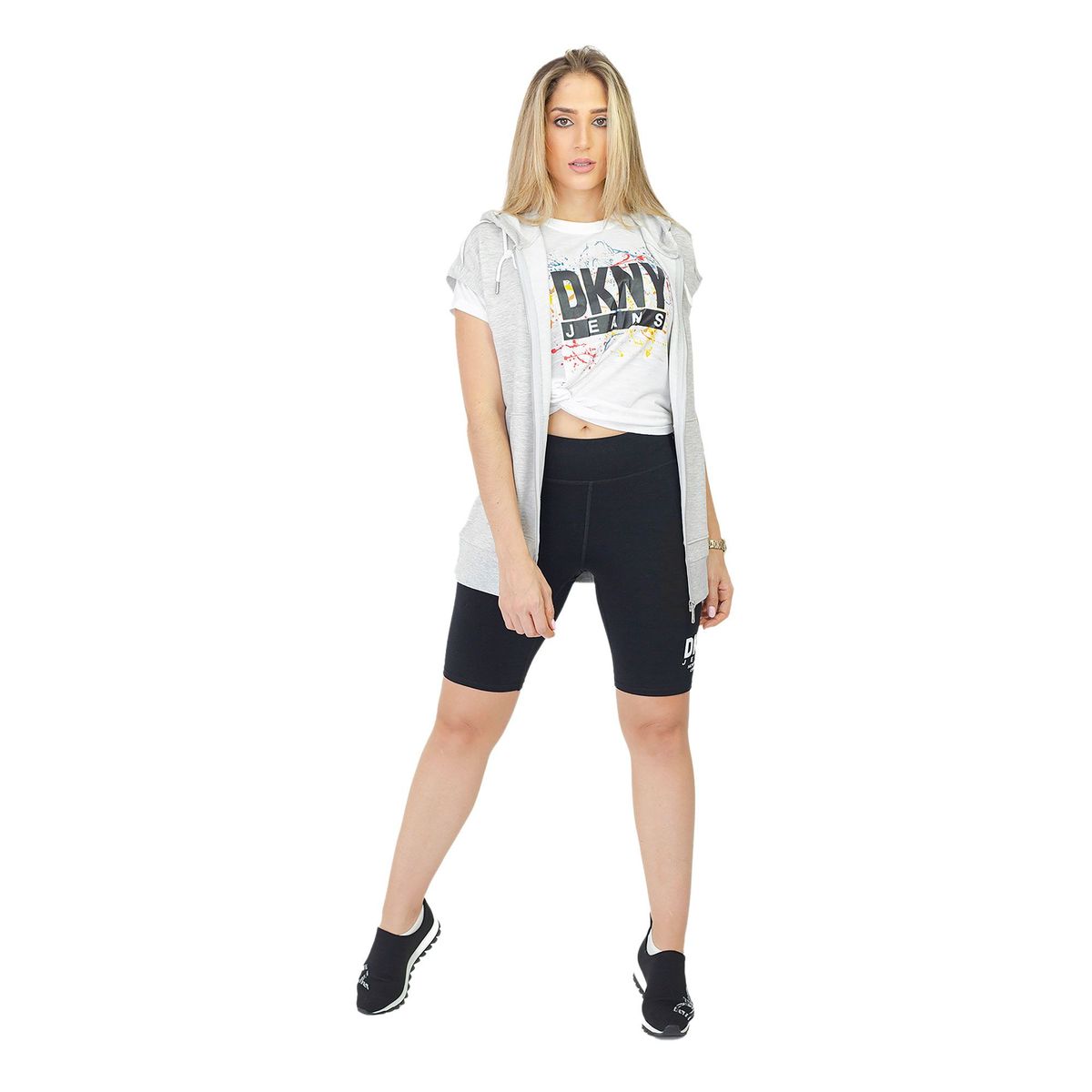 DKNY - Chaleco Sih Dkny para Dama Gris