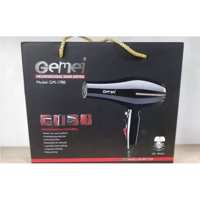 GEMEI - SECADOR DE CABELLO GEMEI 1780