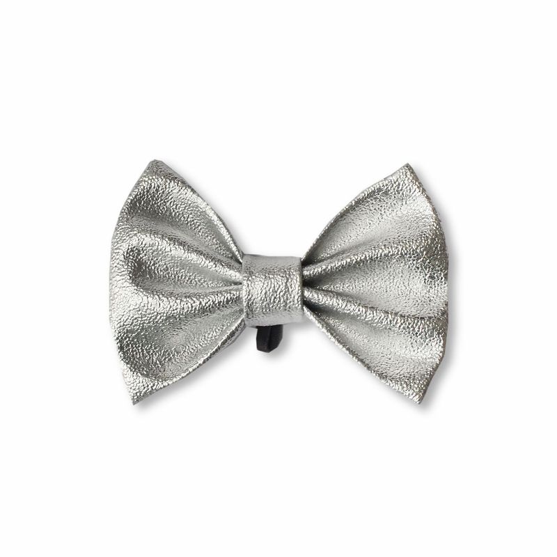 WAWAW - Corbatín para perro  talla XL plateado Navidad Wawaw