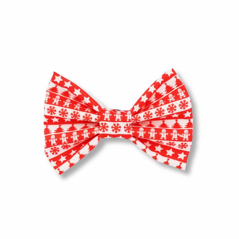 WAWAW - Corbatín para perro  talla XS dibujos rojo Navidad Wawaw