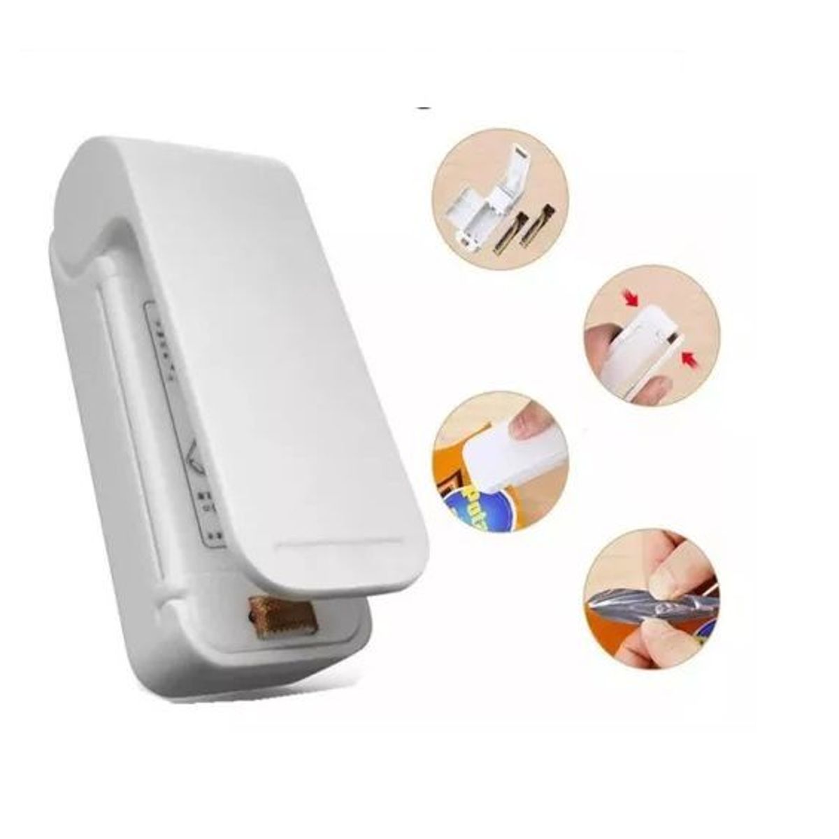 SKY - Mini Sellador De Bolsas Manual Plasticas Portatil