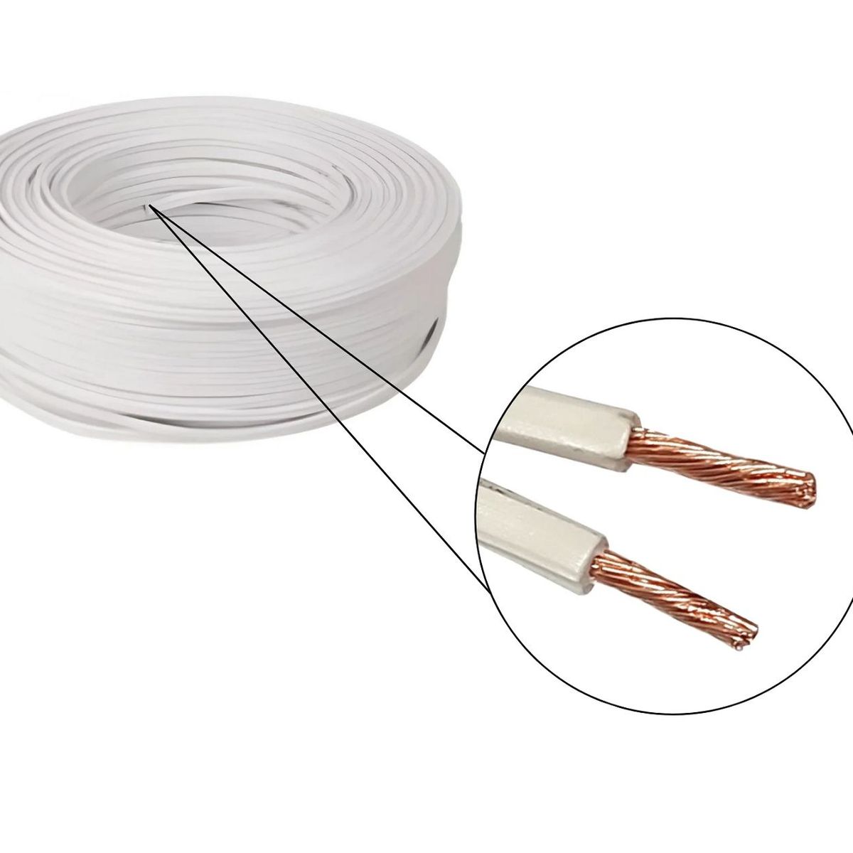 GENERICO - Cable Duplex 2 X 12 Rollo X 100 M