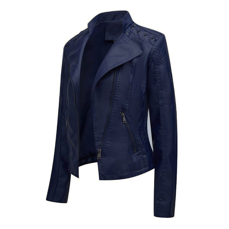 THE CLOTHING COMPANY - Chaqueta Mujer Cuero Sintético Ojaletes
