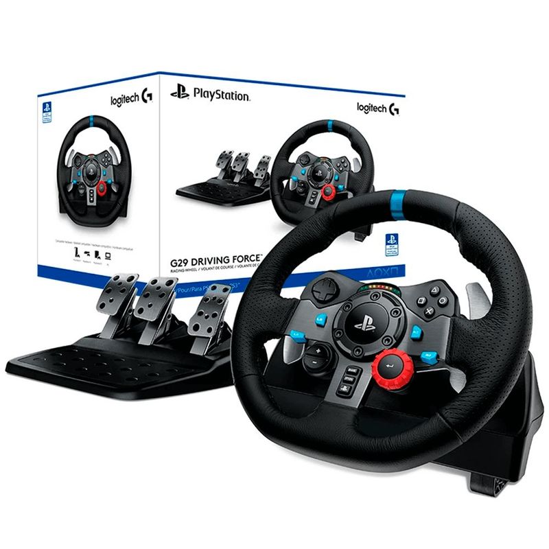 LOGITECH - Volante De Carreras Logitech Driving Force G29 PS5 PS4 PS3 & PC