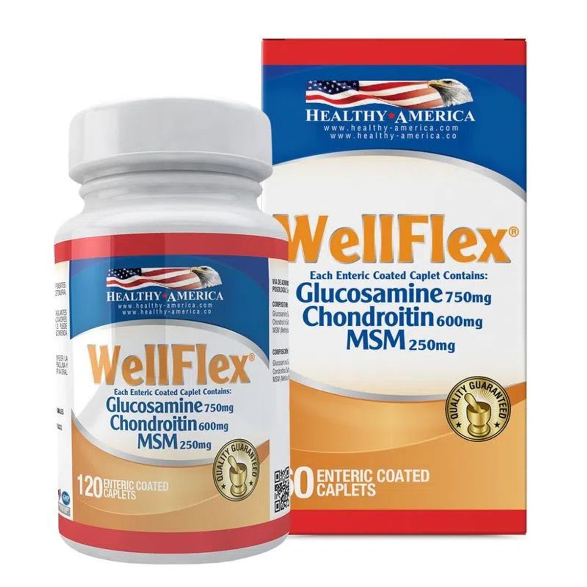 GENERICO - WELLFLEX 120Caplets HEALTHY AMERICA