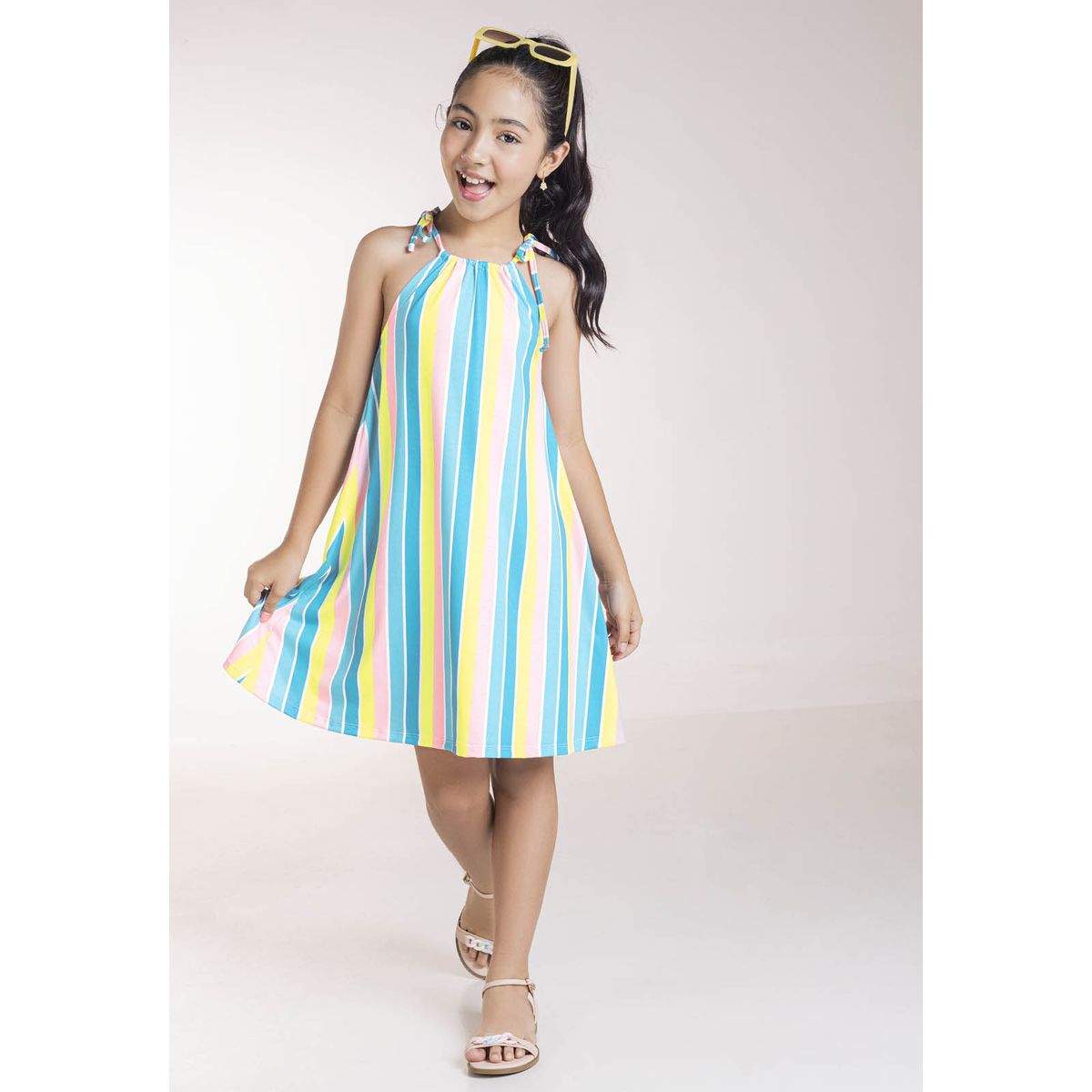 MARKETING PERSONAL - Vestido Infantil Multicolor Mp 1873