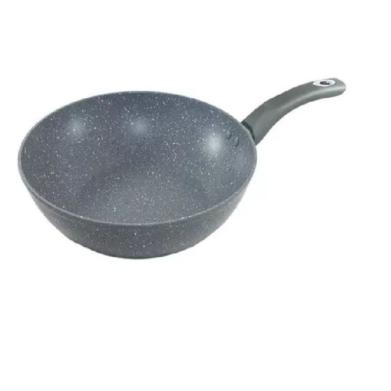 NOVUM - Sarten Arteeza Wok De 28 Cm Piedra Volcánica Antiadherente
