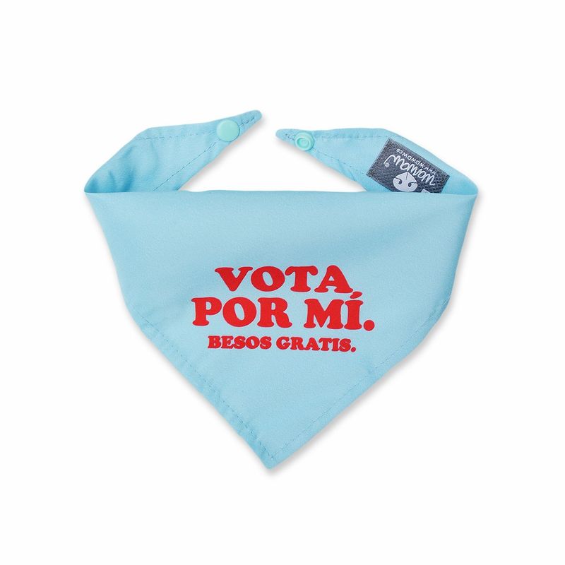 WAWAW - Pañoleta para perro talla S menta Vota por mí Wawaw
