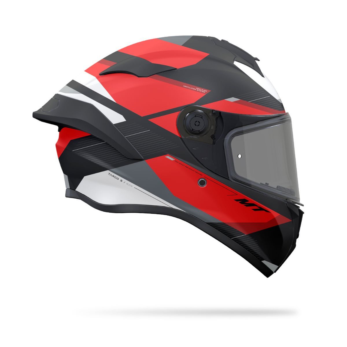 MT HELMETS - CASCO MT HELMETS TARGO S KAY B5 ROJO MATE TALLA L