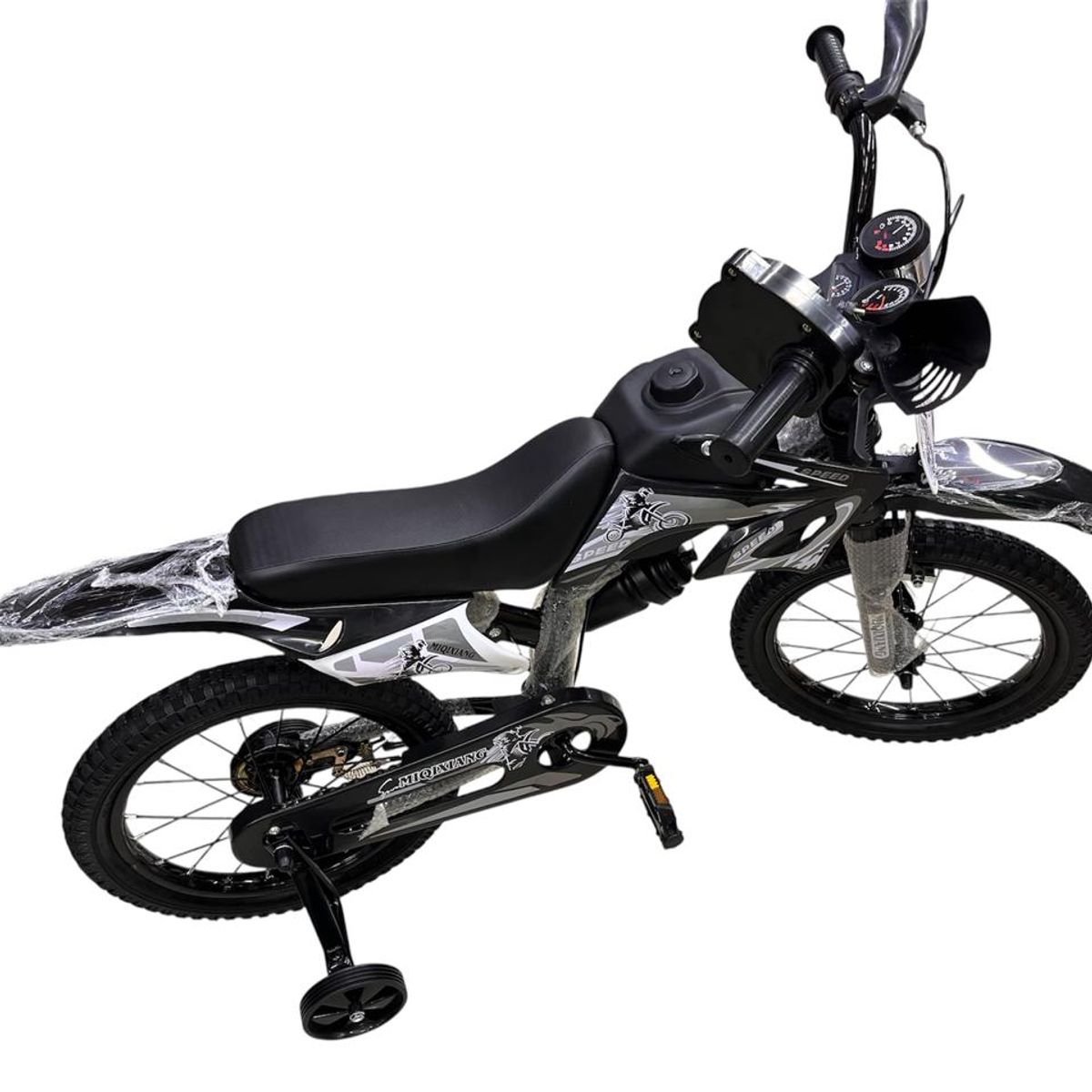 GENERICO - Bicicleta Infantil Moto Cross  Rin 16 Niños Nueva y Moderna