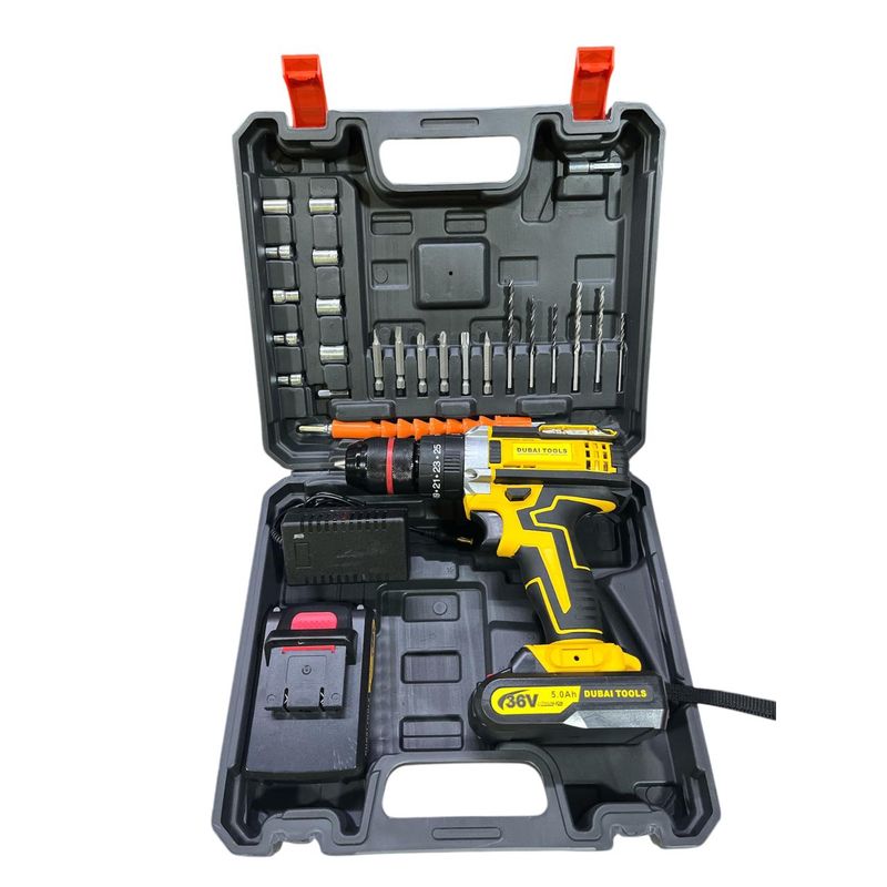 GENERICO - Taladro Inalámbrico 24v Percutor Para Trabajo Pesado
