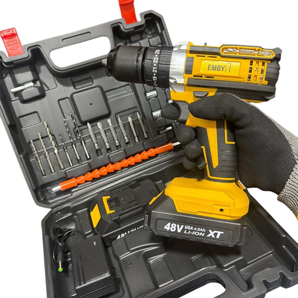 GENERICO - Taladro Inalámbrico 24v Percutor Para Trabajo Pesado