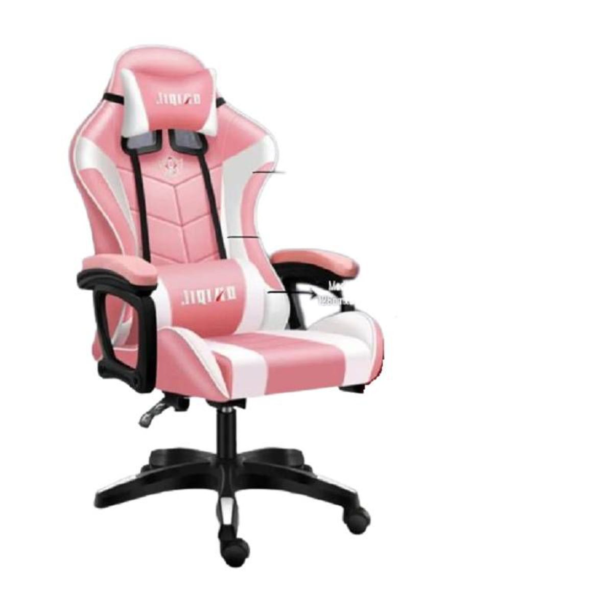 ERGONOMUS - Silla Gamer Profesional 2 almohadillas Reclina 180° Ergonomica - Rosa_.