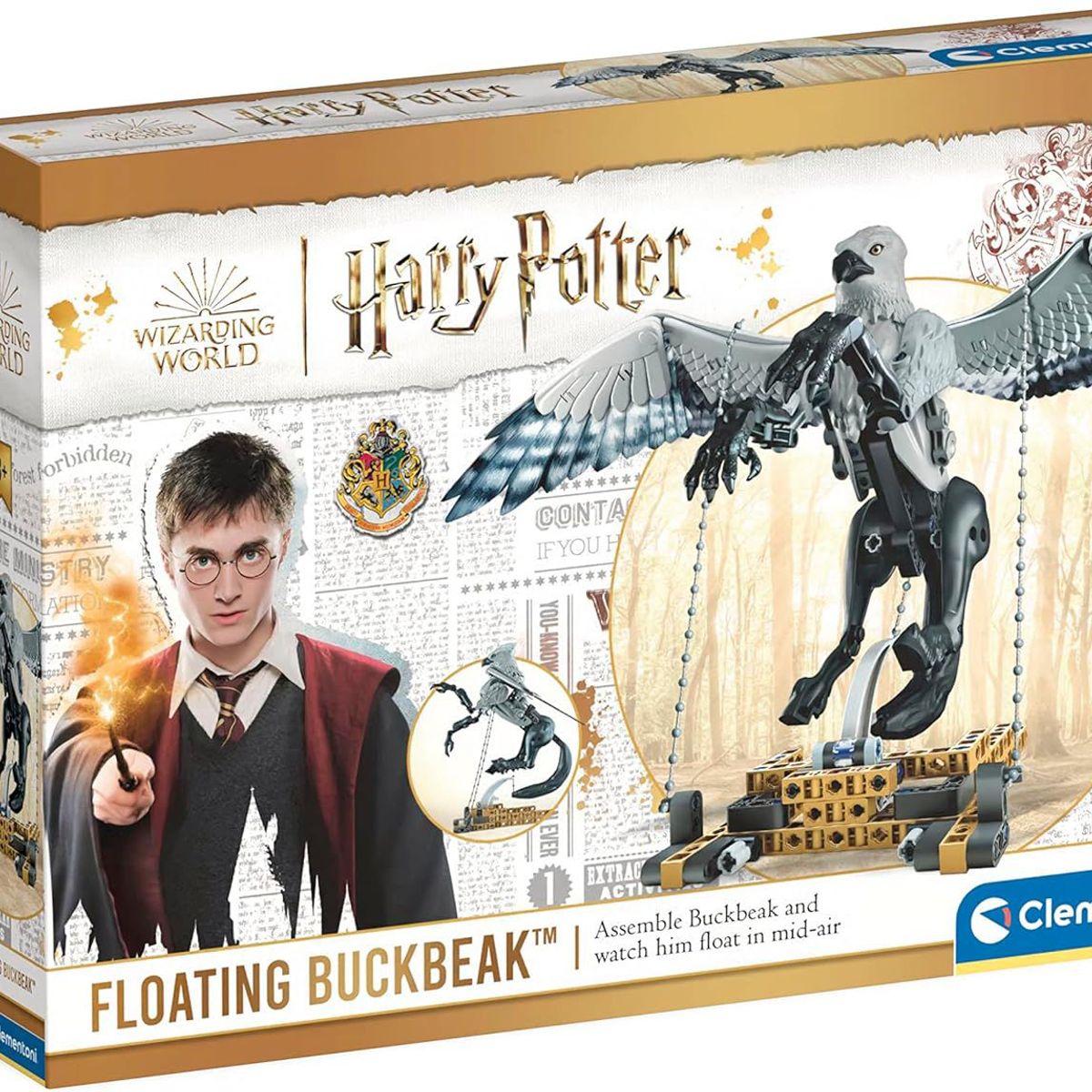 CLEMENTONI - Juego De Armar Harry Potter Hipogrifo Flotante Clementoni