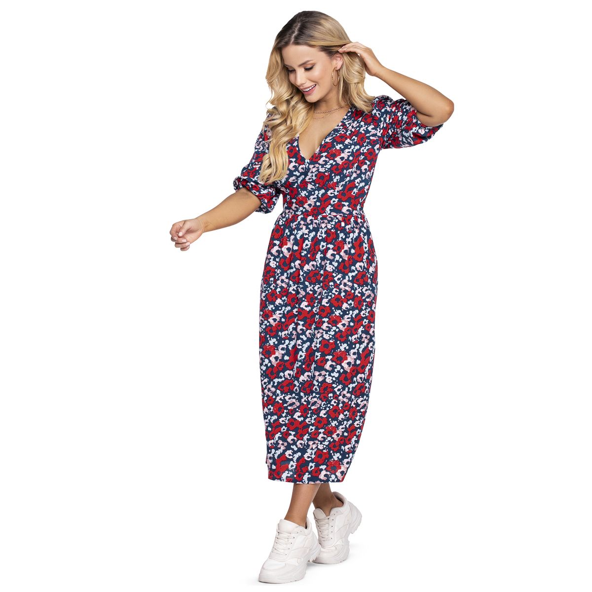 MARKETING PERSONAL - Vestido Largo Mujer Estampado Mp 7269