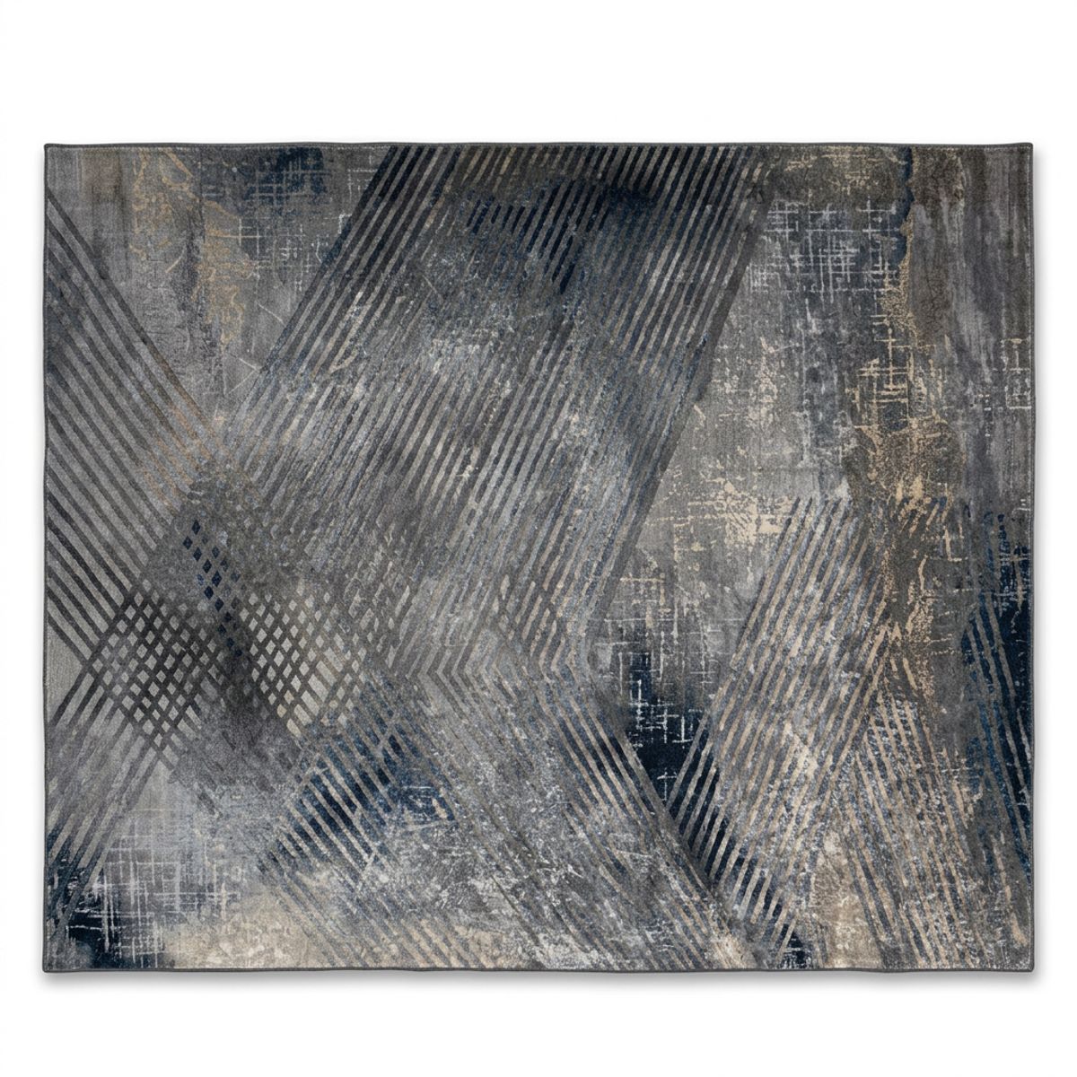 AMERICO SHOP - Tapete Decorativo Moderno 150x200 cm Diseño Gris