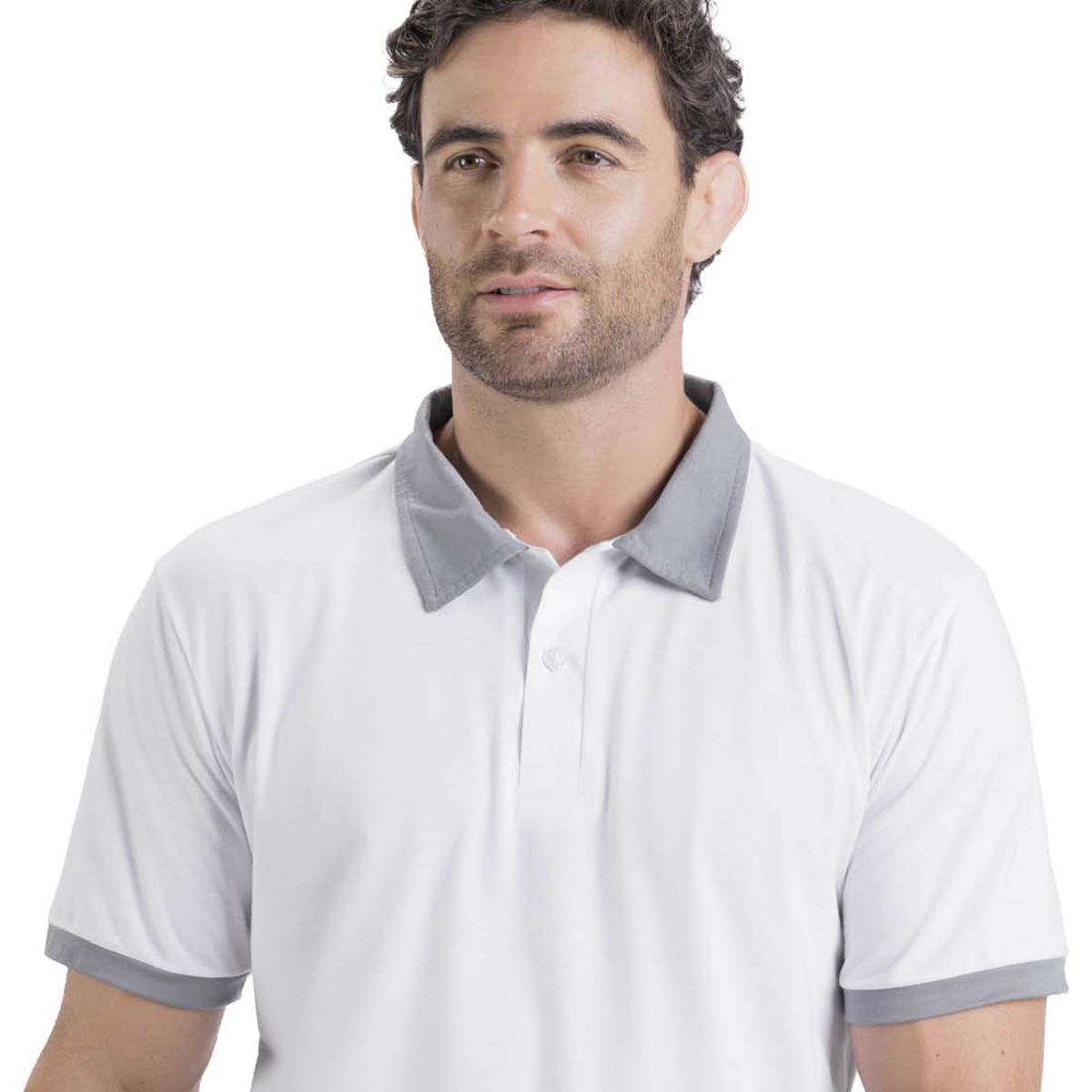 MARKETING PERSONAL - Polo Masculino Blanco Mp 3354