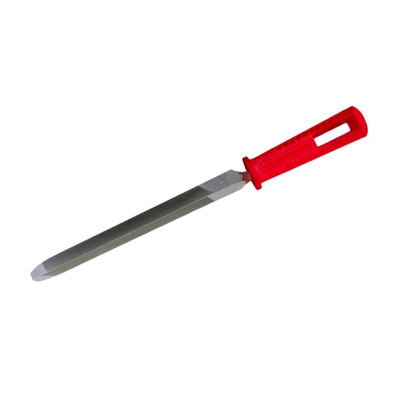 TORNADO - Lima Triangular de acero con Mango de 6″ Tornado