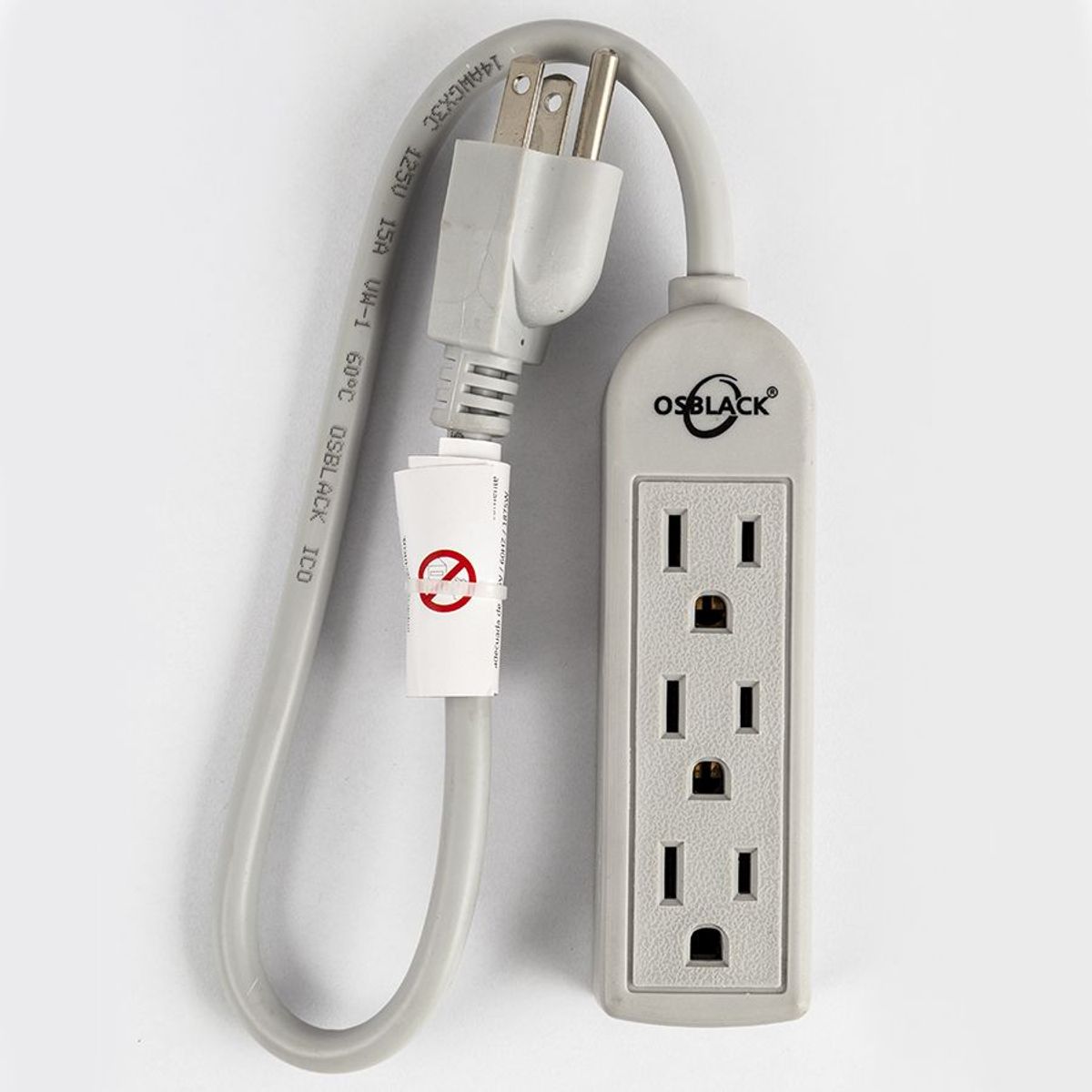 OSBLACK - Multitoma Osblack u63-1 3 salidas 15A 125V