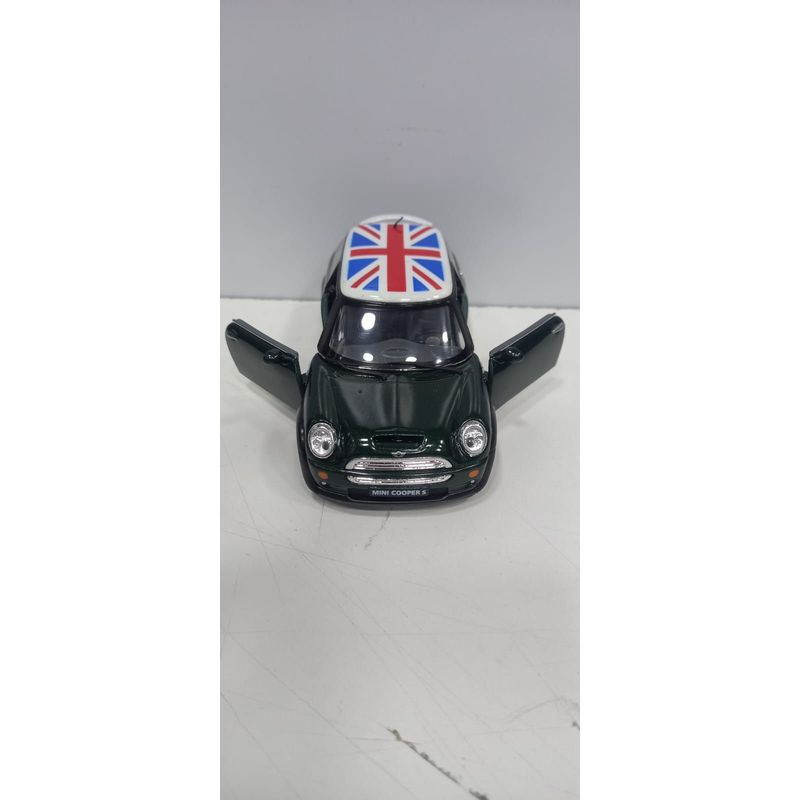 GENERICO - CARRO MINI COOPER S VERDE A ESCALA 128 DE COLECCIÓN