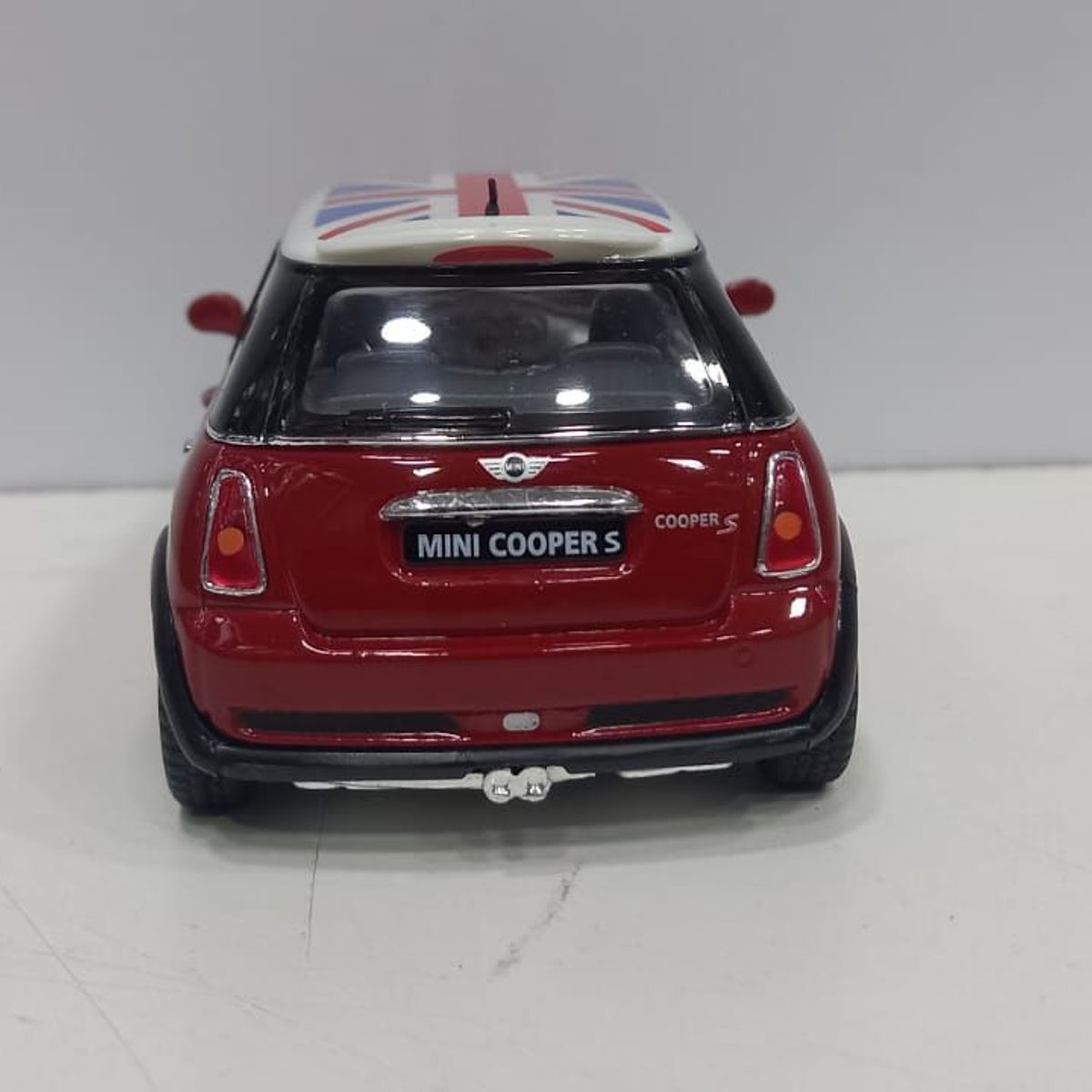 GENERICO - CARRO MINI COOPER S VINOTINTO A ESCALA 128 DE COLECCIÓN