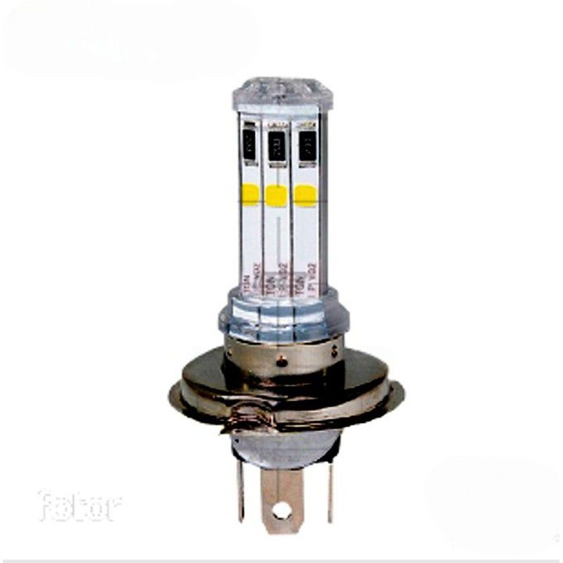 REVO - BOMBILLO LED MOTO CARRO 700 LUMENES H4 TRICETA LUJO COLORES