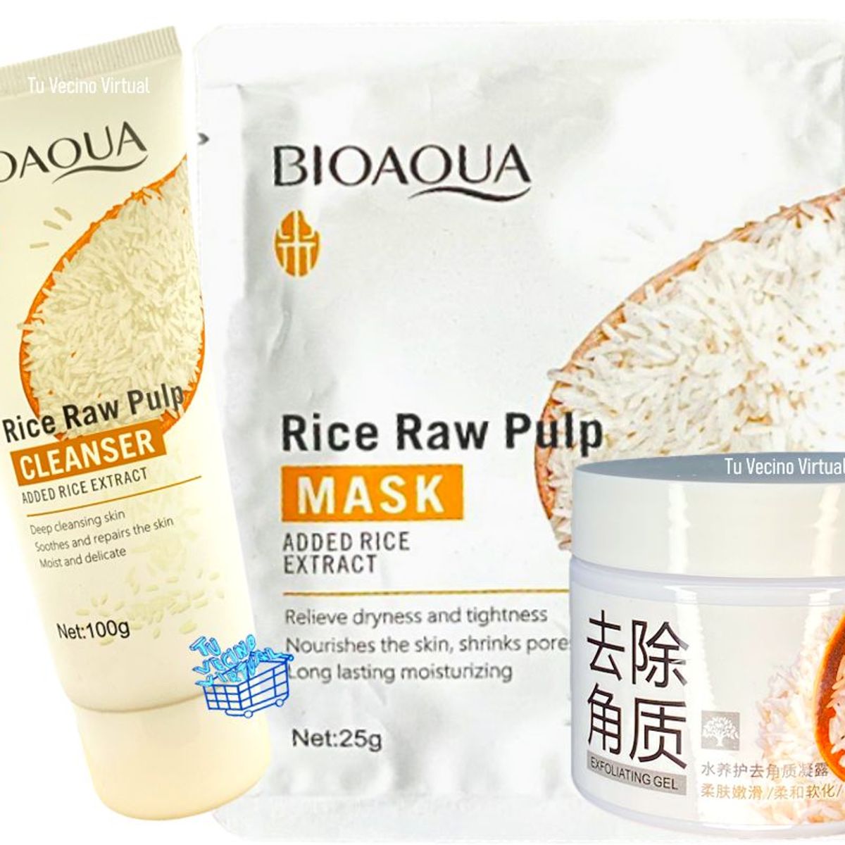 BIOAQUA - Kit BioaQUA de arroz x3