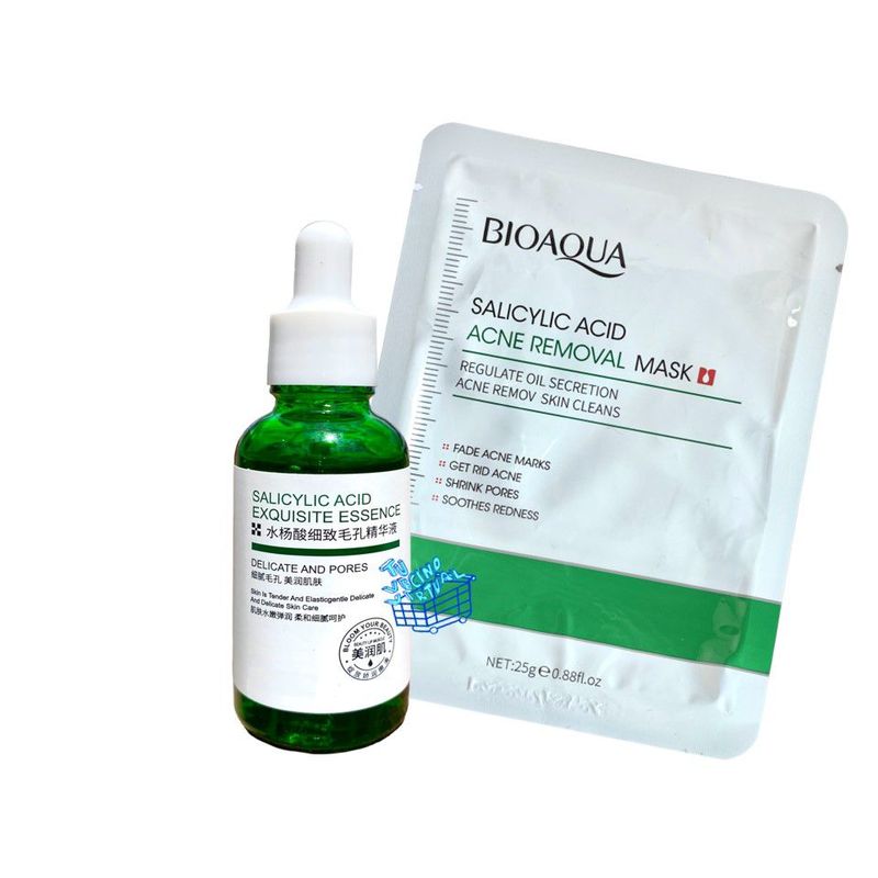 BIOAQUA - Suero Antiacne Y velo Acido Salicilico Bioaqua