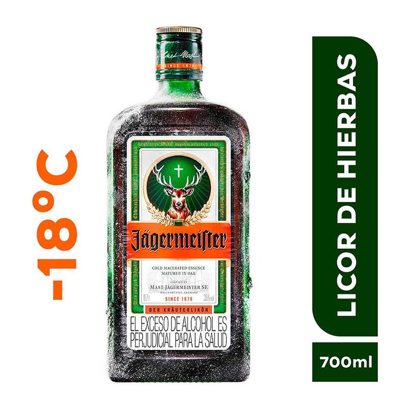 JAGERMEISTER - LICOR DE HIERBAS JAGERMEISTER 700 ml