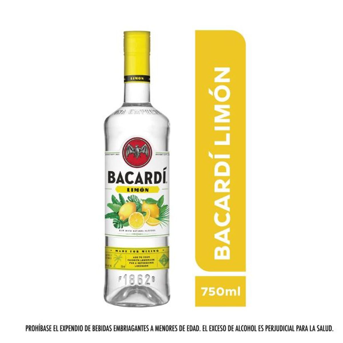 BACARDI - Ron Bacardi Limon Botella X 750 ml