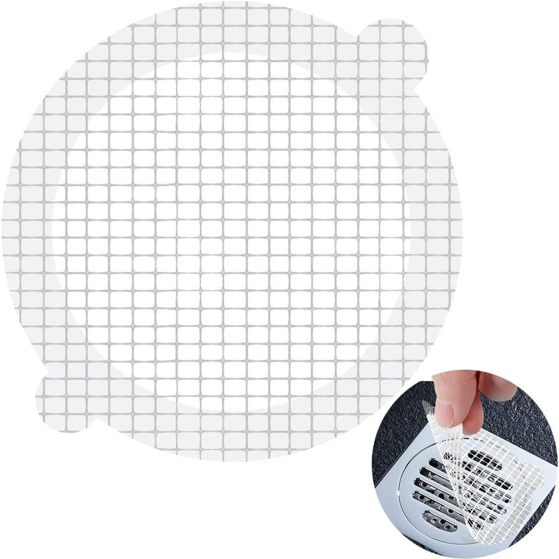 GENERICO - Filtro De Malla Adhesivo Anti Pelos Ducha Sifon x 25