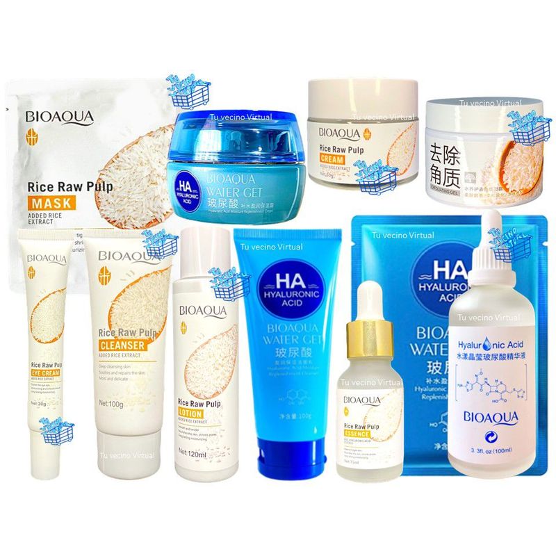 BIOAQUA - Kit Arroz + Kit Acido Hialuronico Bioaqua
