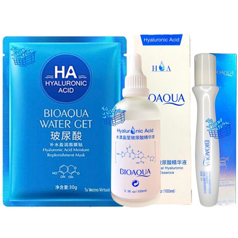 BIOAQUA - Kit Acido Hialurónico X3 Bioaqua