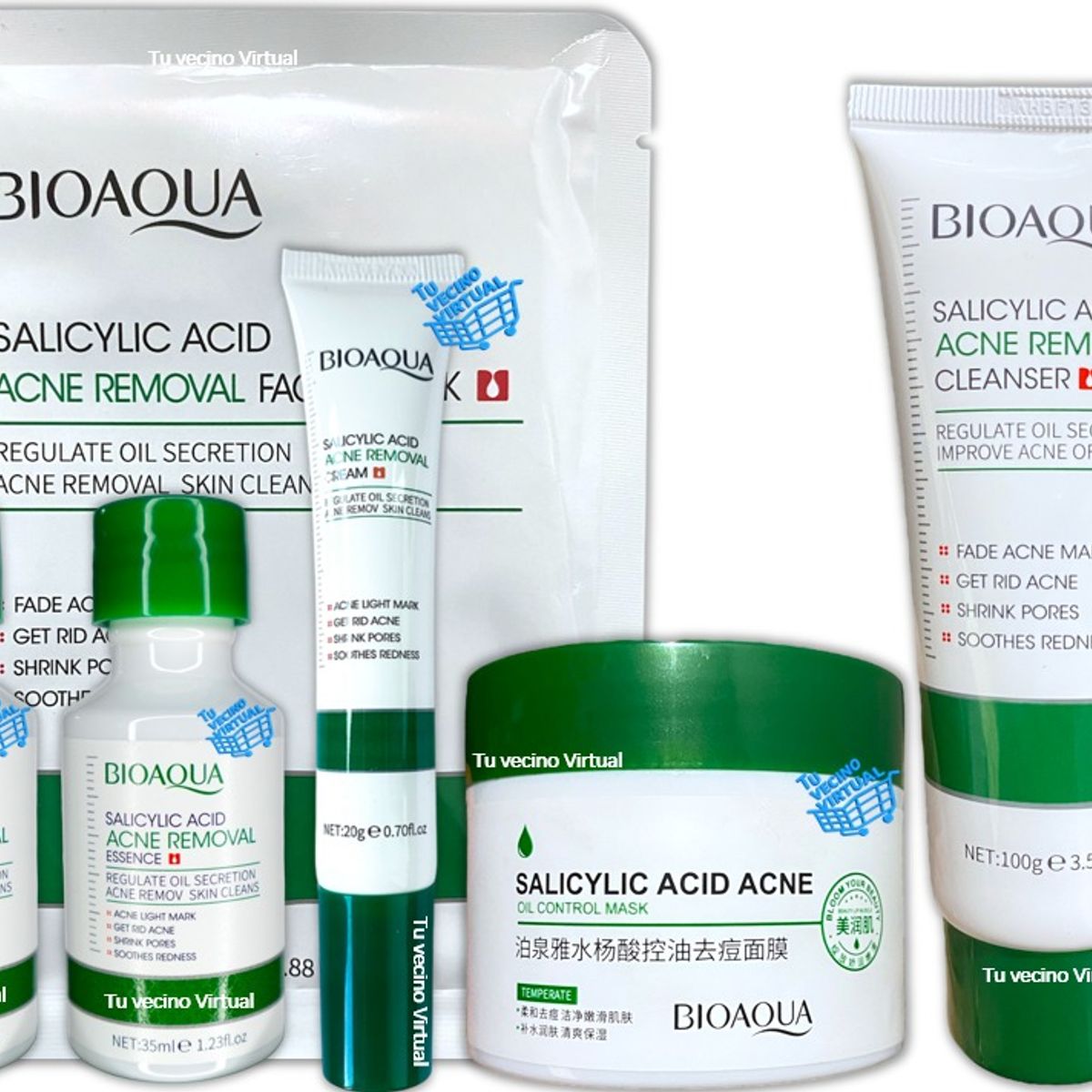 BIOAQUA - Kit Acido Salicílico X6 Bioaqua