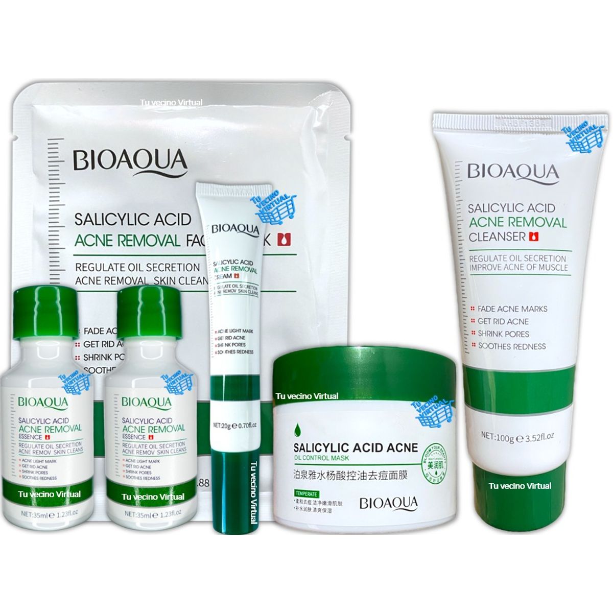 BIOAQUA - Kit Acido Salicílico X6 Bioaqua
