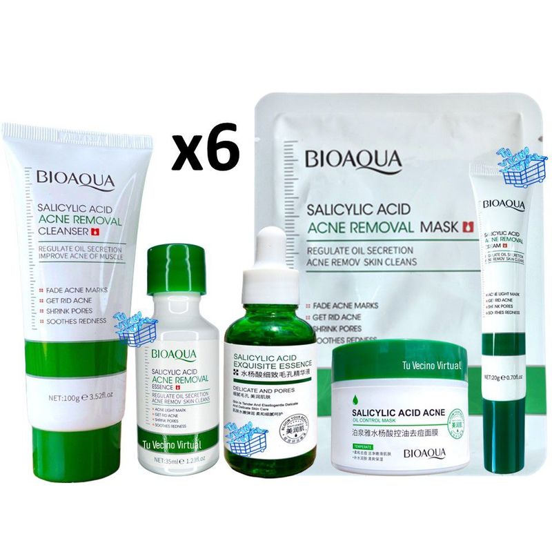 BIOAQUA - Kit Acido Salicílico X6 Bioaqua