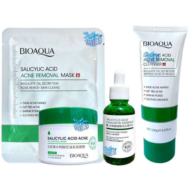 BIOAQUA - Kit Acido Salicílico X4 Bioaqua