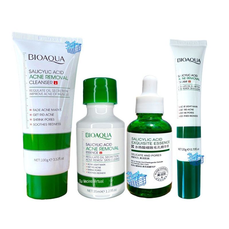 BIOAQUA - Kit Acido Salicílico X4 Bioaqua
