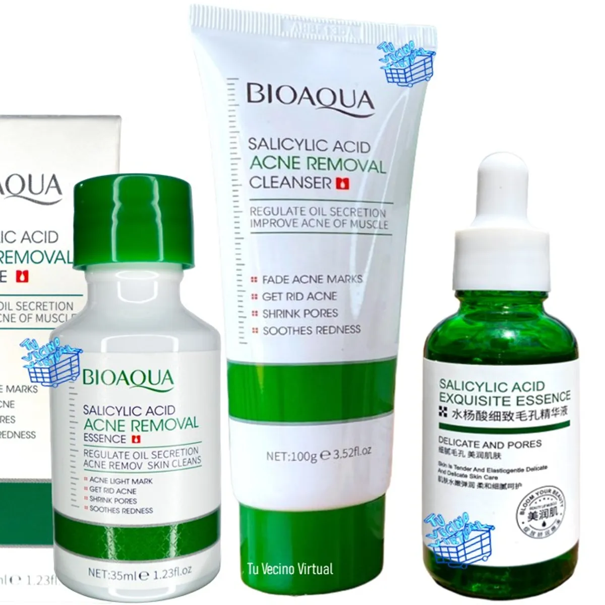 BIOAQUA - Kit Acido Salicílico X3 Bioaqua