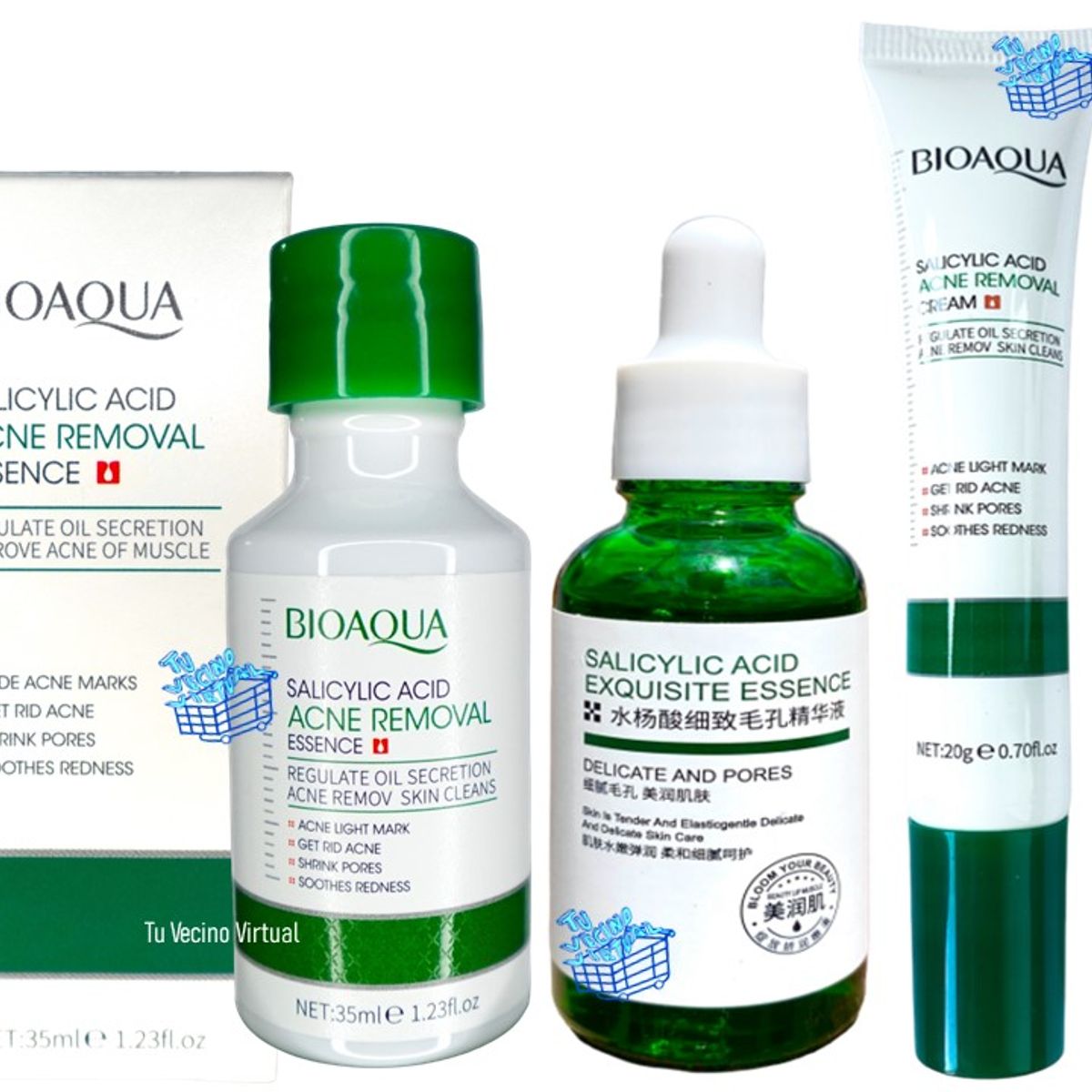 BIOAQUA - Kit Acido Salicílico X3 Bioaqua