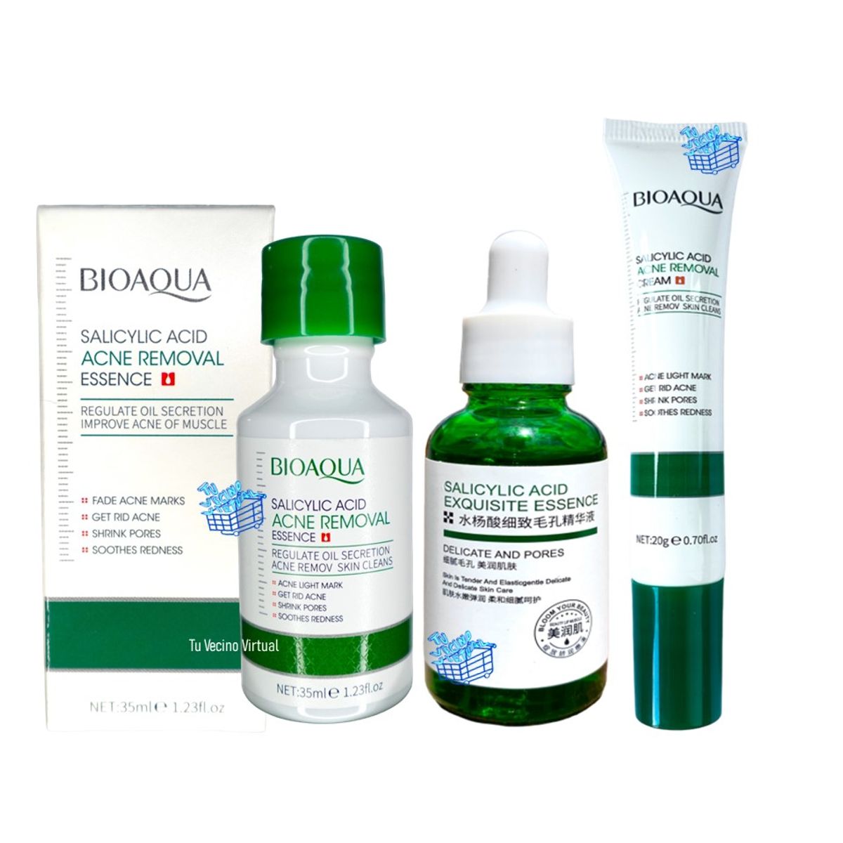 BIOAQUA - Kit Acido Salicílico X3 Bioaqua
