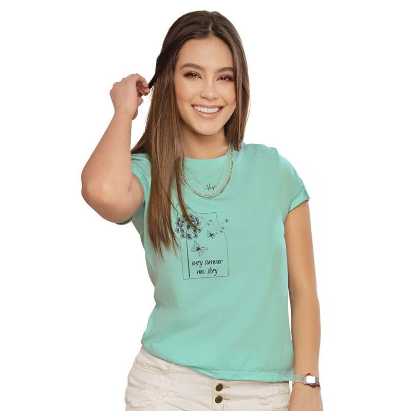 ATYPICAL - Camiseta Mujer Verde Atypical 16742