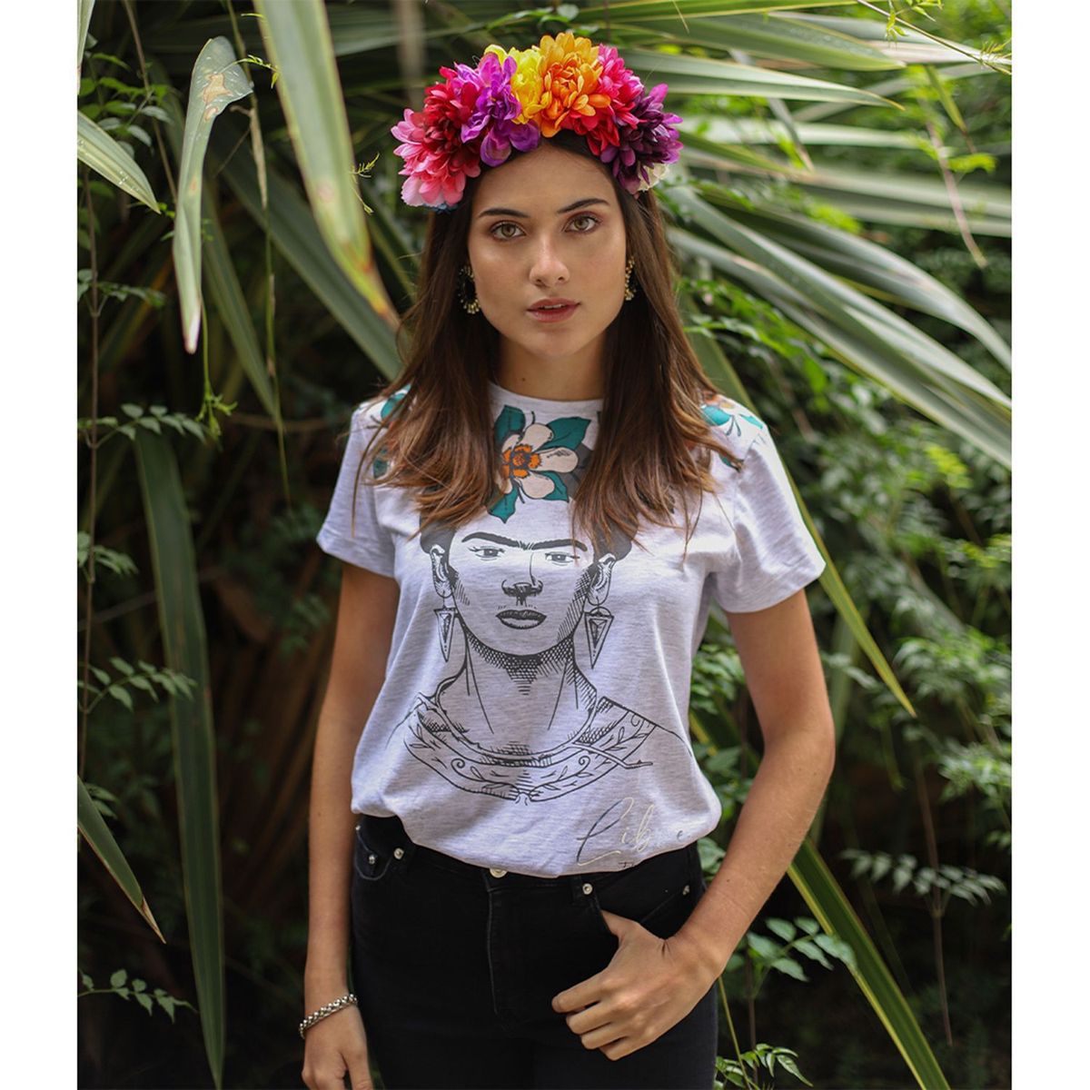 FRIDA KAHLO - Camiseta Mujer Manga corta Frida Kahlo