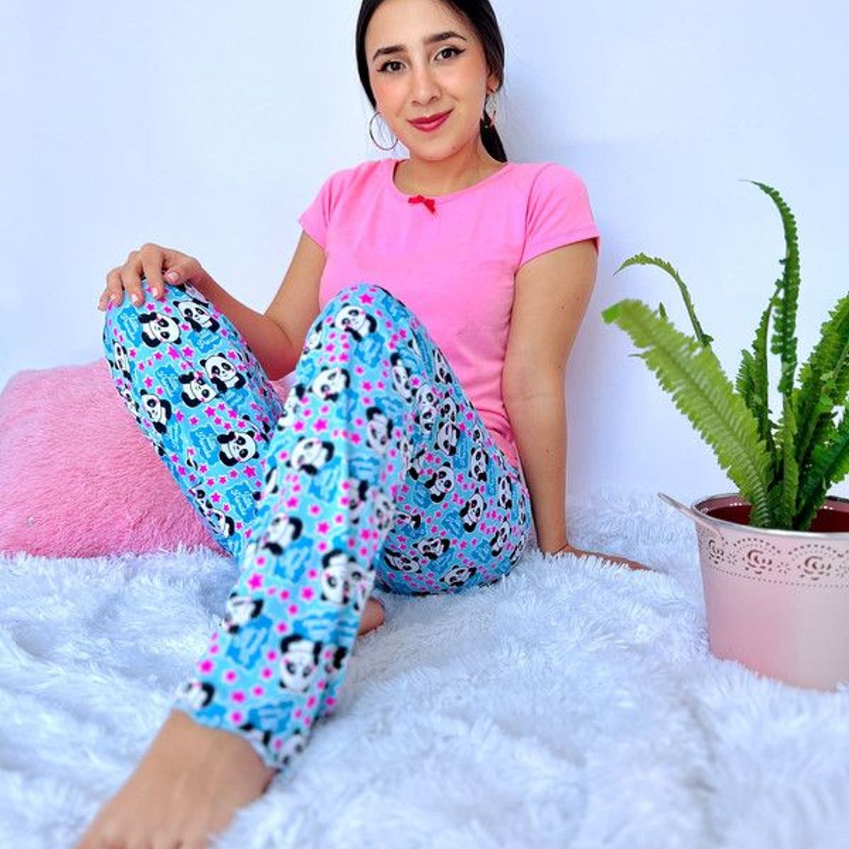 BY MORNING - Pijama Pantalón pandas 1581_.