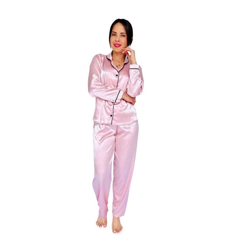 BY MORNING - Pijama Pant Elegant Satín 1531_.