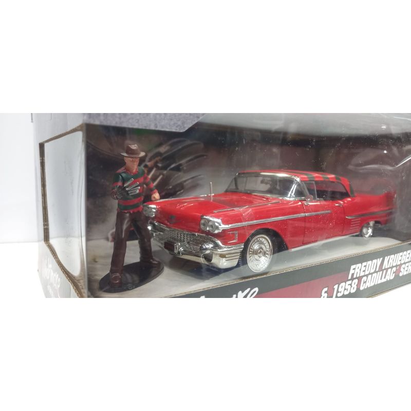 JADA TOYS - CARRO FREDDY KRUEGER & 1958 CADILLAC SERIES 62 A ESCALA 1/24