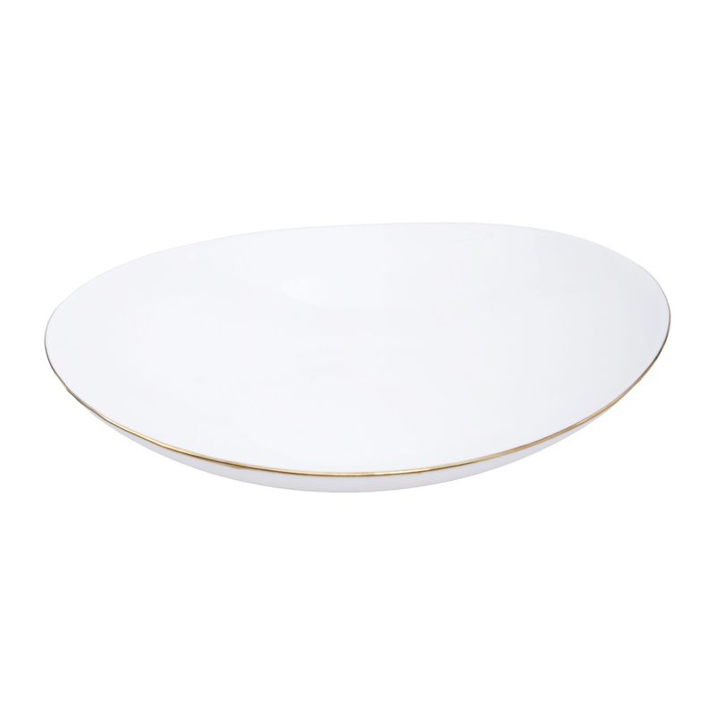 ESSENZA - Plato Sopero Redondo Boat Gold Vitro De 9 Pulgadas Essenza