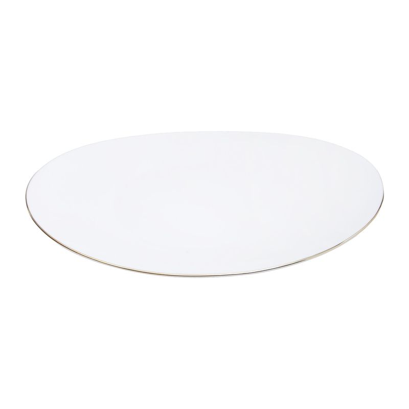 ESSENZA - Plato Pando Redondo Boat Gold Vitro de 10.5 Pulgadas - Essenza
