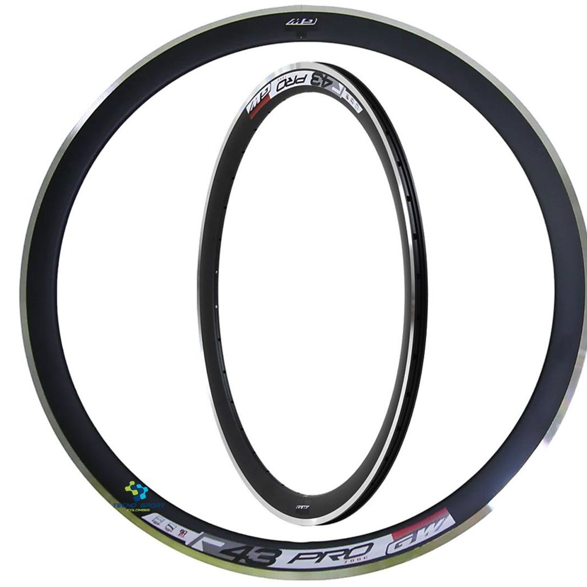 GW - Rin Bicicleta 700 Gw Aro Ruta/Fixie Reforzado Triple Pared