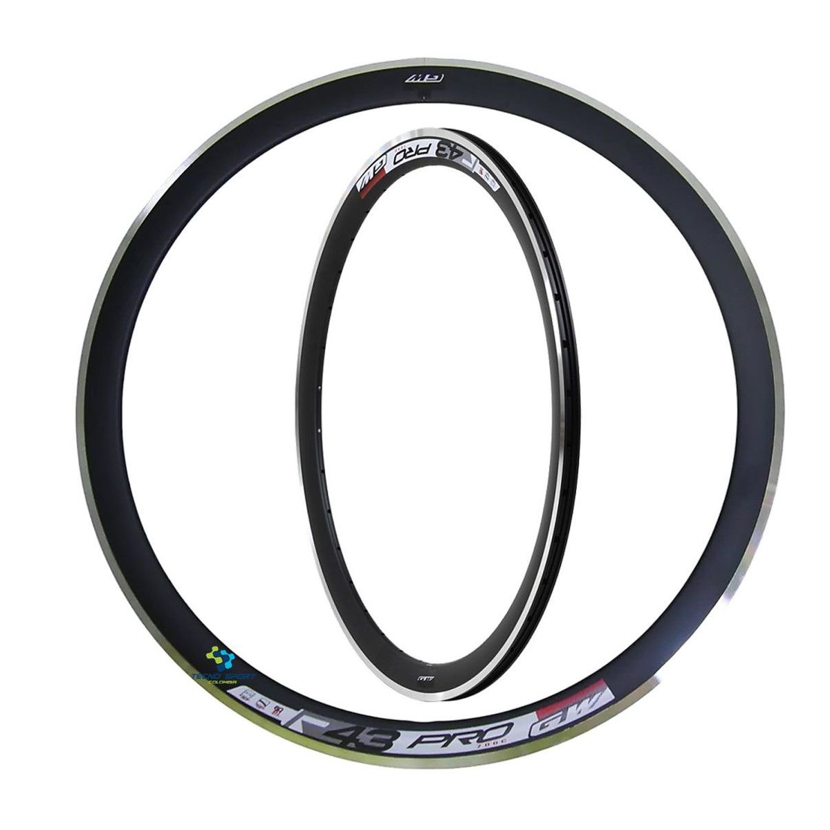 GW - Rin Bicicleta 700 Gw Aro Ruta/Fixie Reforzado Triple Pared